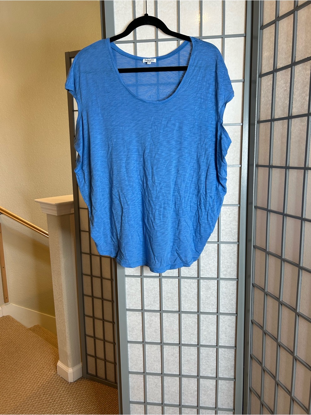 Splendid Blue Scoop Neck Tank Top